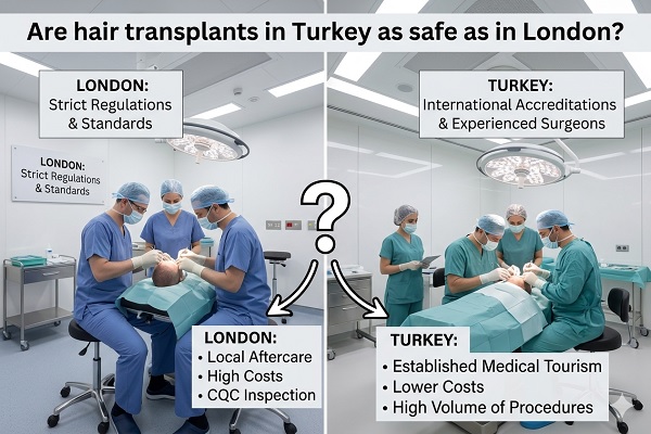 Are hair transplants in Turkey as safe as in London?