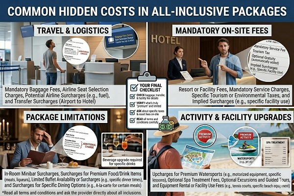 Common Hidden Costs in All-Inclusive Packages