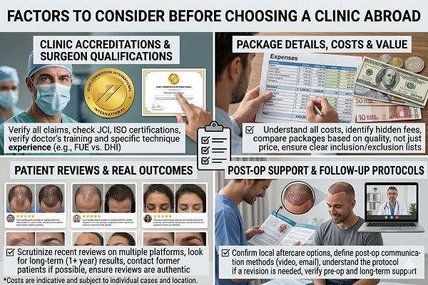 Factors to consider before choosing a clinic abroad