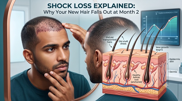 Shock Loss Explained: Why Your New Hair Falls Out at Month 2